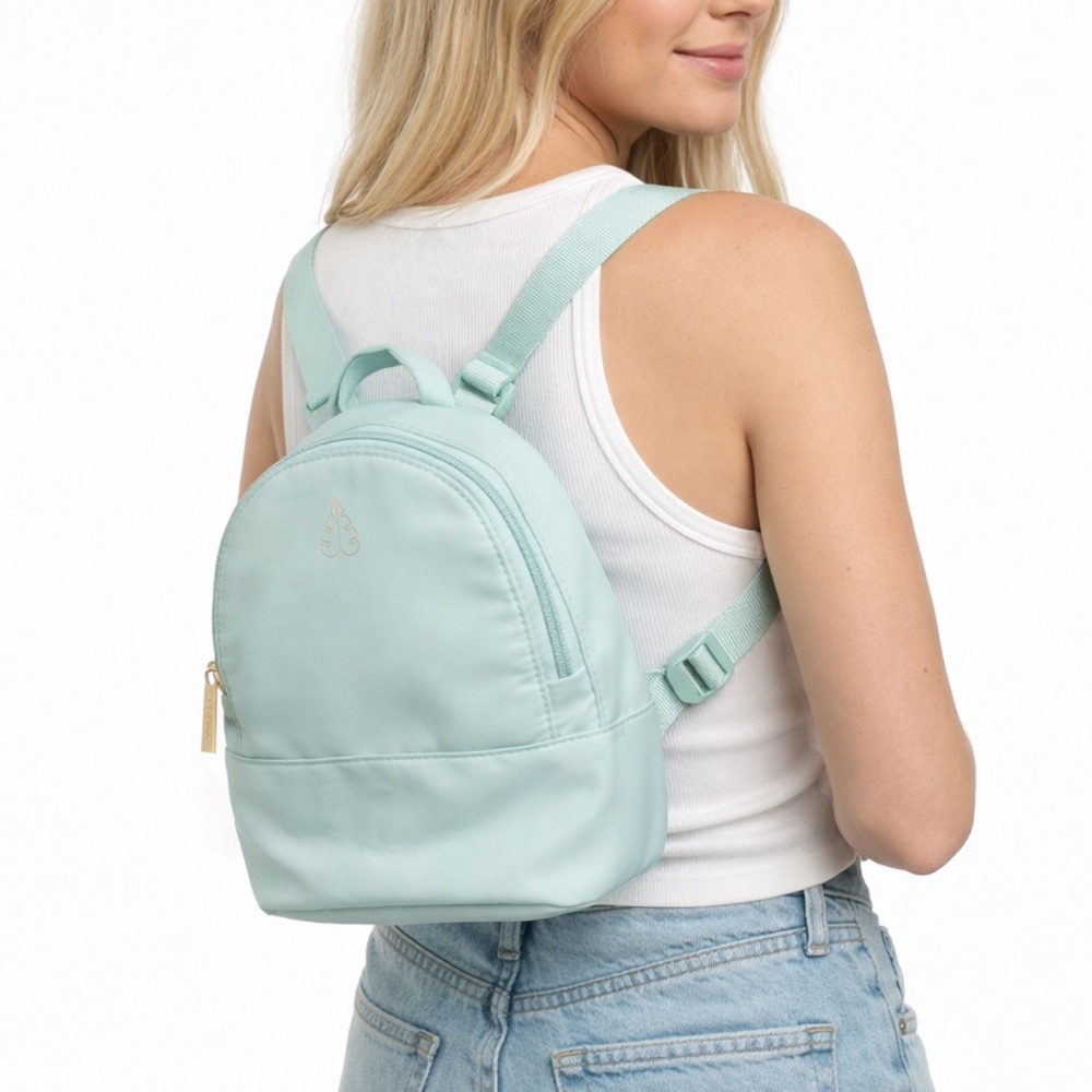 Biossance Limited Edition Mega Bag Mini Backpack Teal NWOT Rare